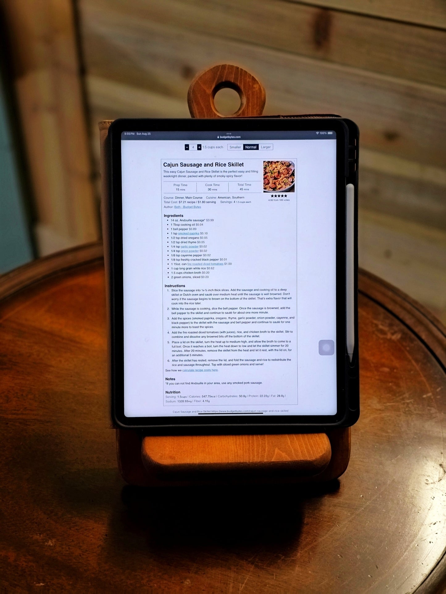 Cookbook and Tablet Stand