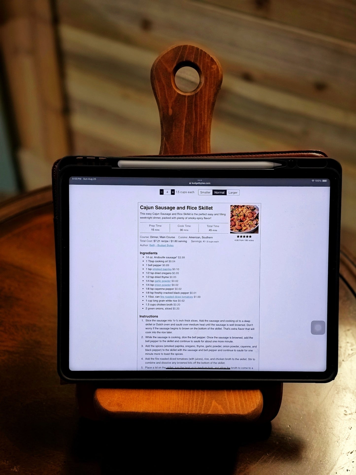 Cookbook and Tablet Stand