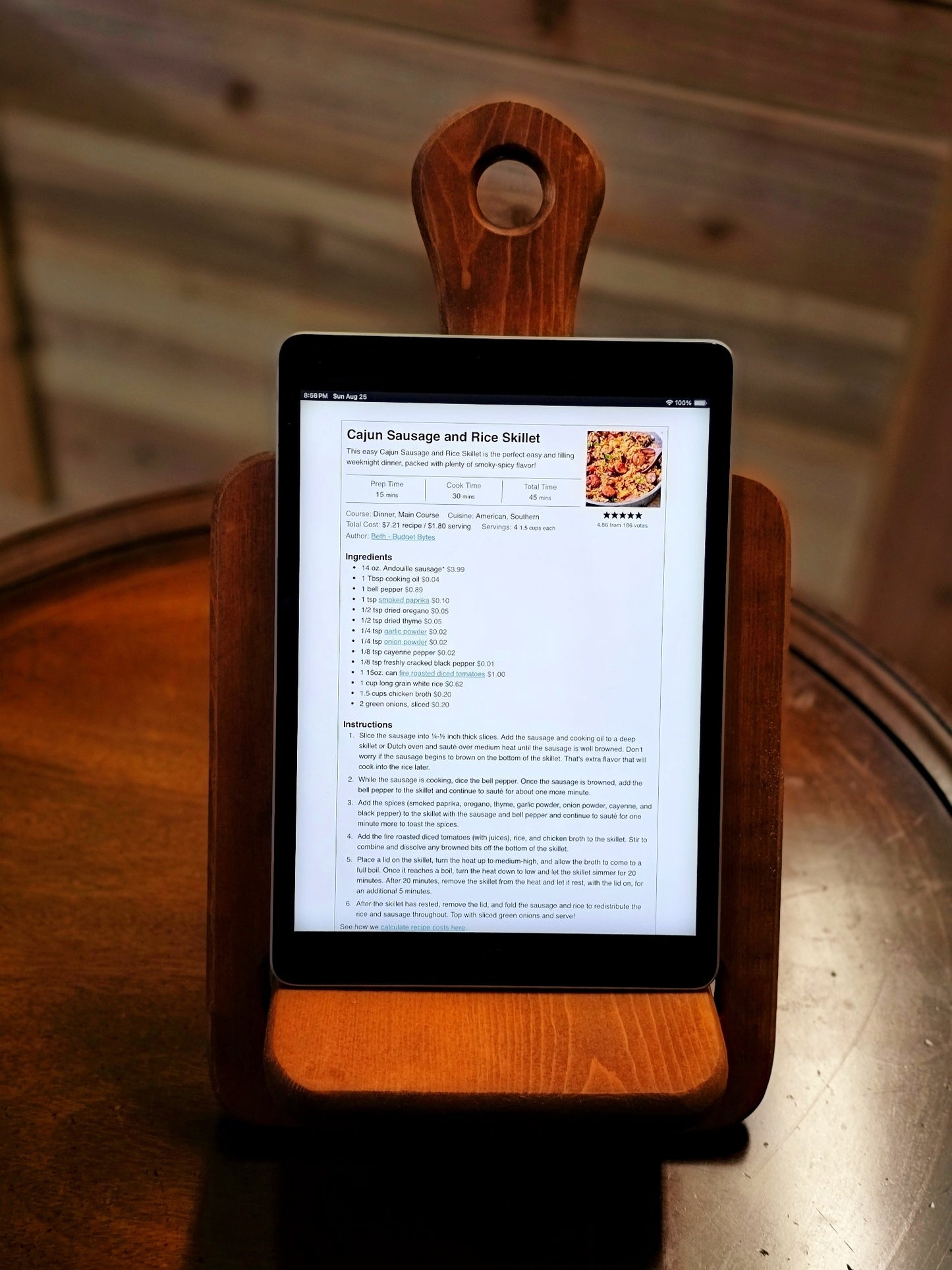 Cookbook and Tablet Stand