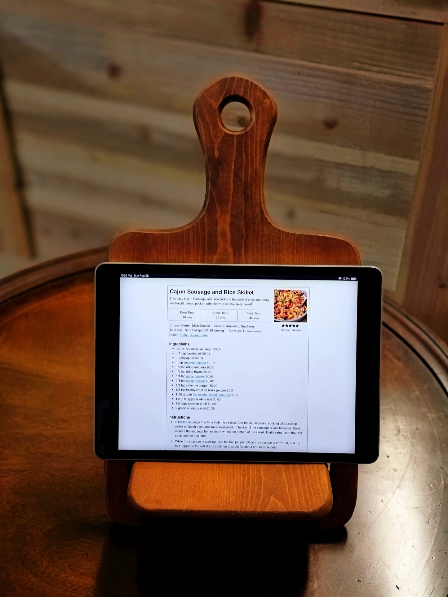 Cookbook and Tablet Stand