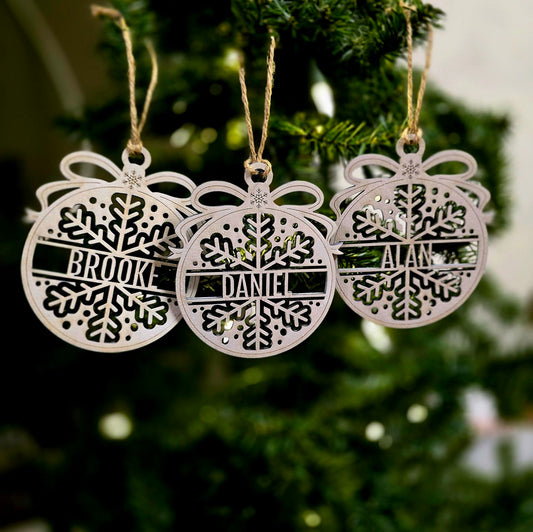 Custom Name Christmas Ornaments