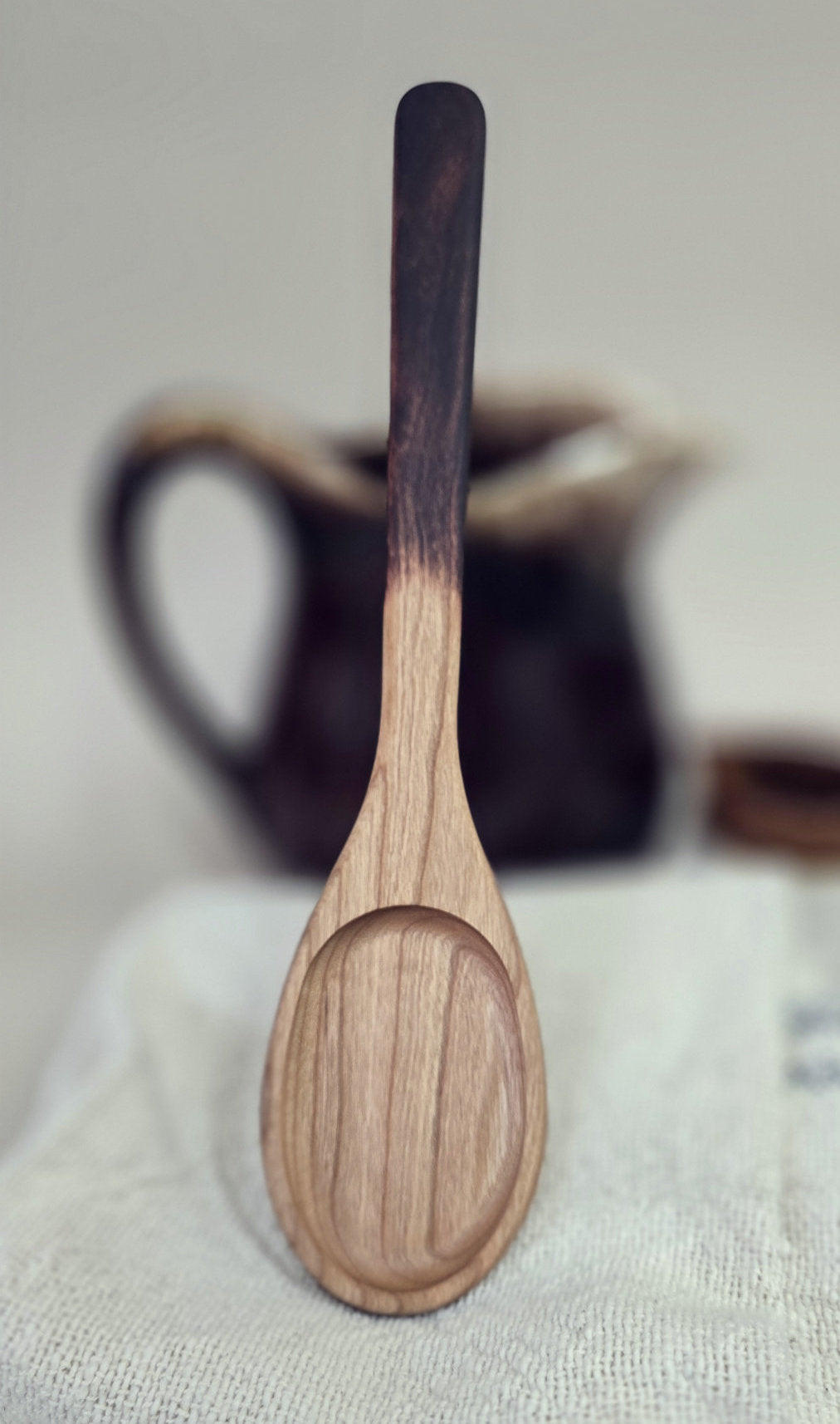Classic Wooden Spoon - Handmade Cherry Wood Kitchen Utensil