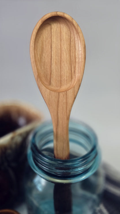 Classic Wooden Spoon - Handmade Cherry Wood Kitchen Utensil
